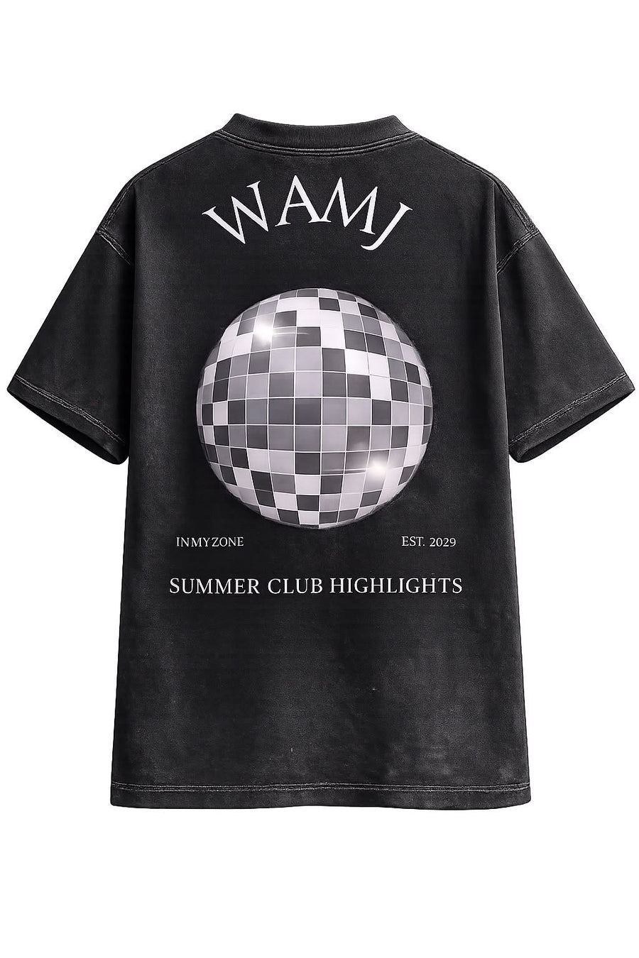 Summer Club Tee — Washed Black